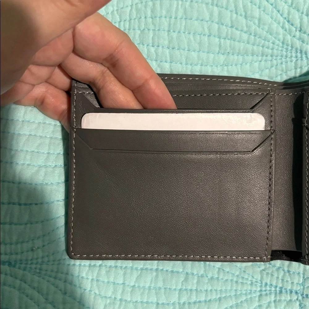 Armani Exchange Leather Wallet with Strap